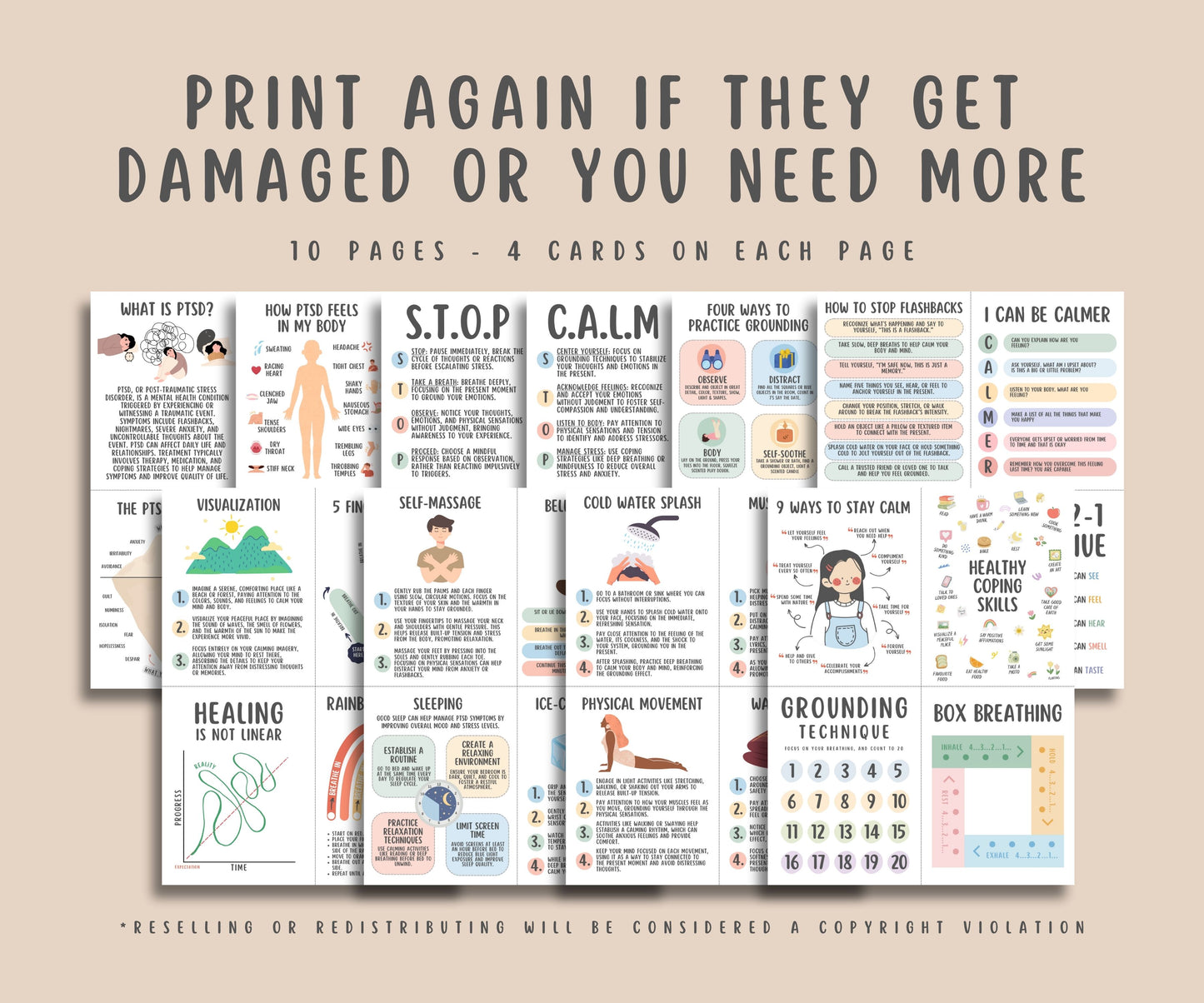 40 PTSD Coping Flashcards