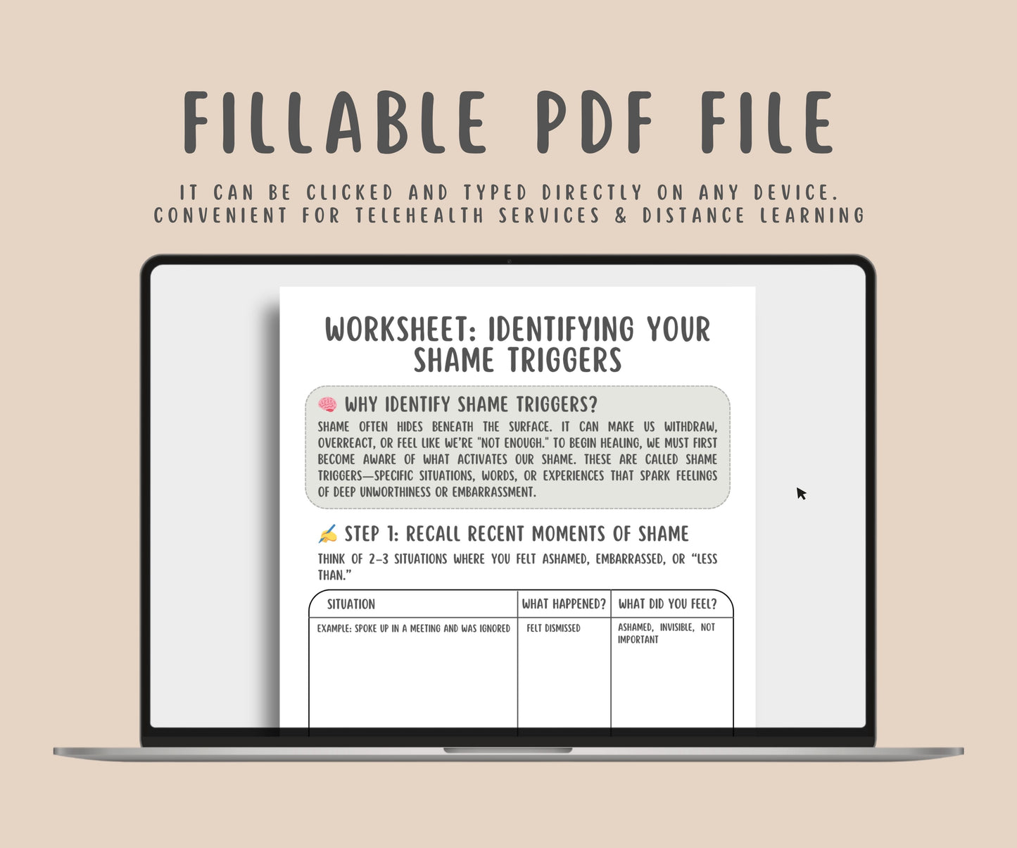 Guilt and Shame Worksheets (26 Pages)