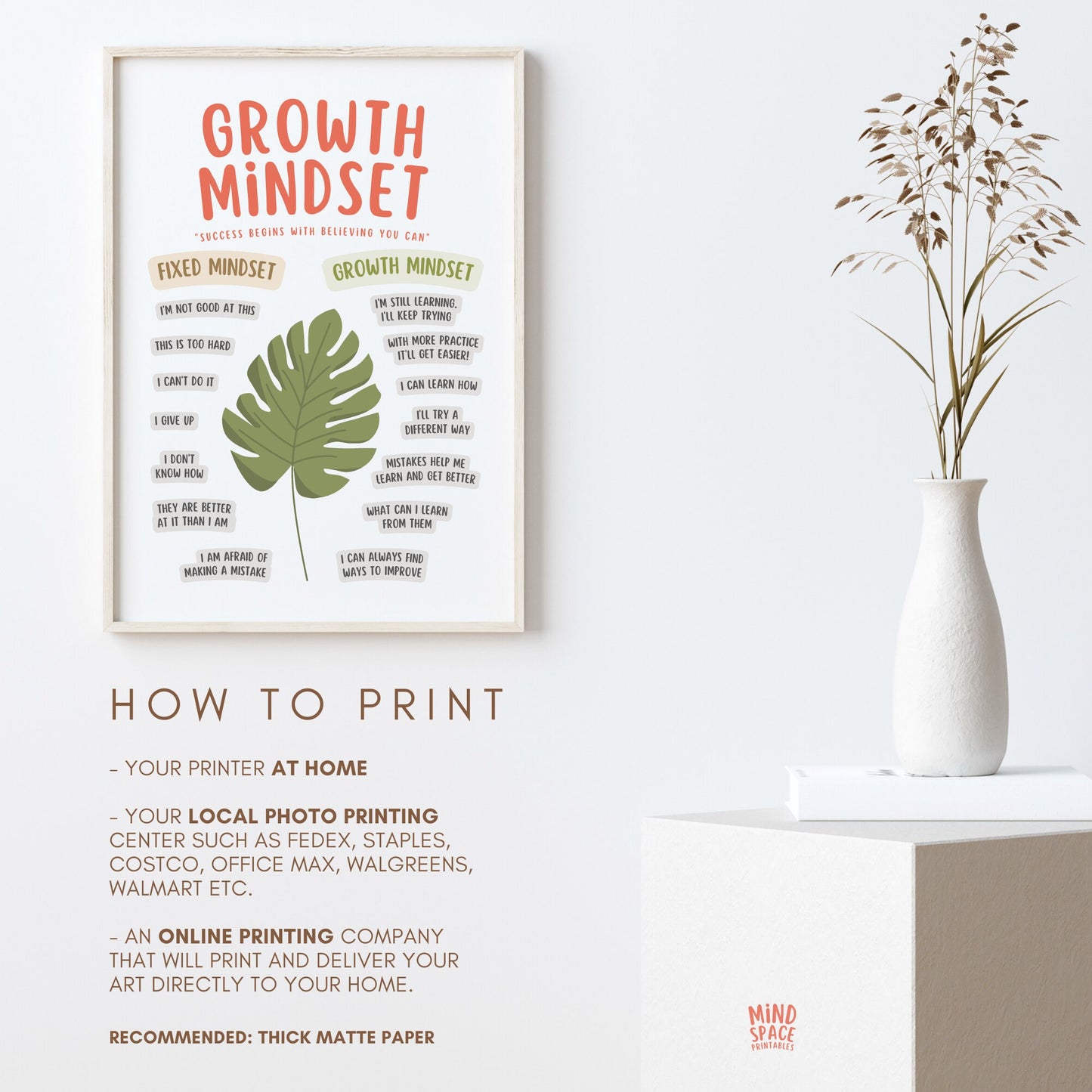 Growth Mindset Poster