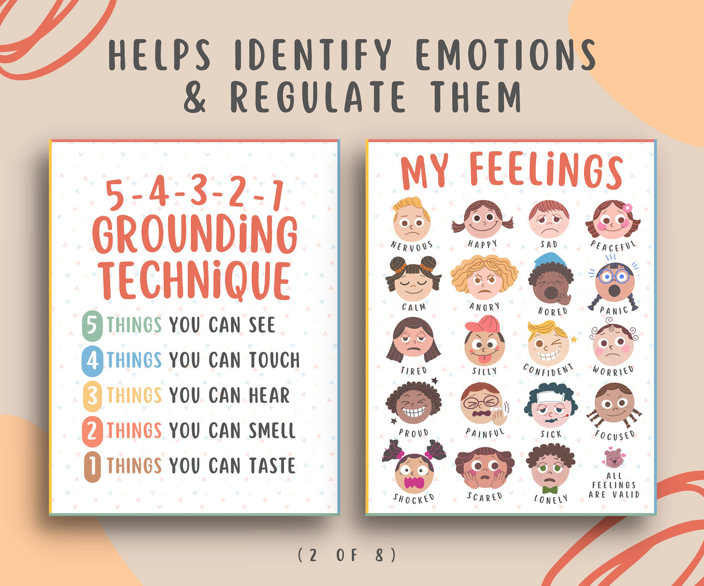 8 Calming Corner Posters for Kids & Teens