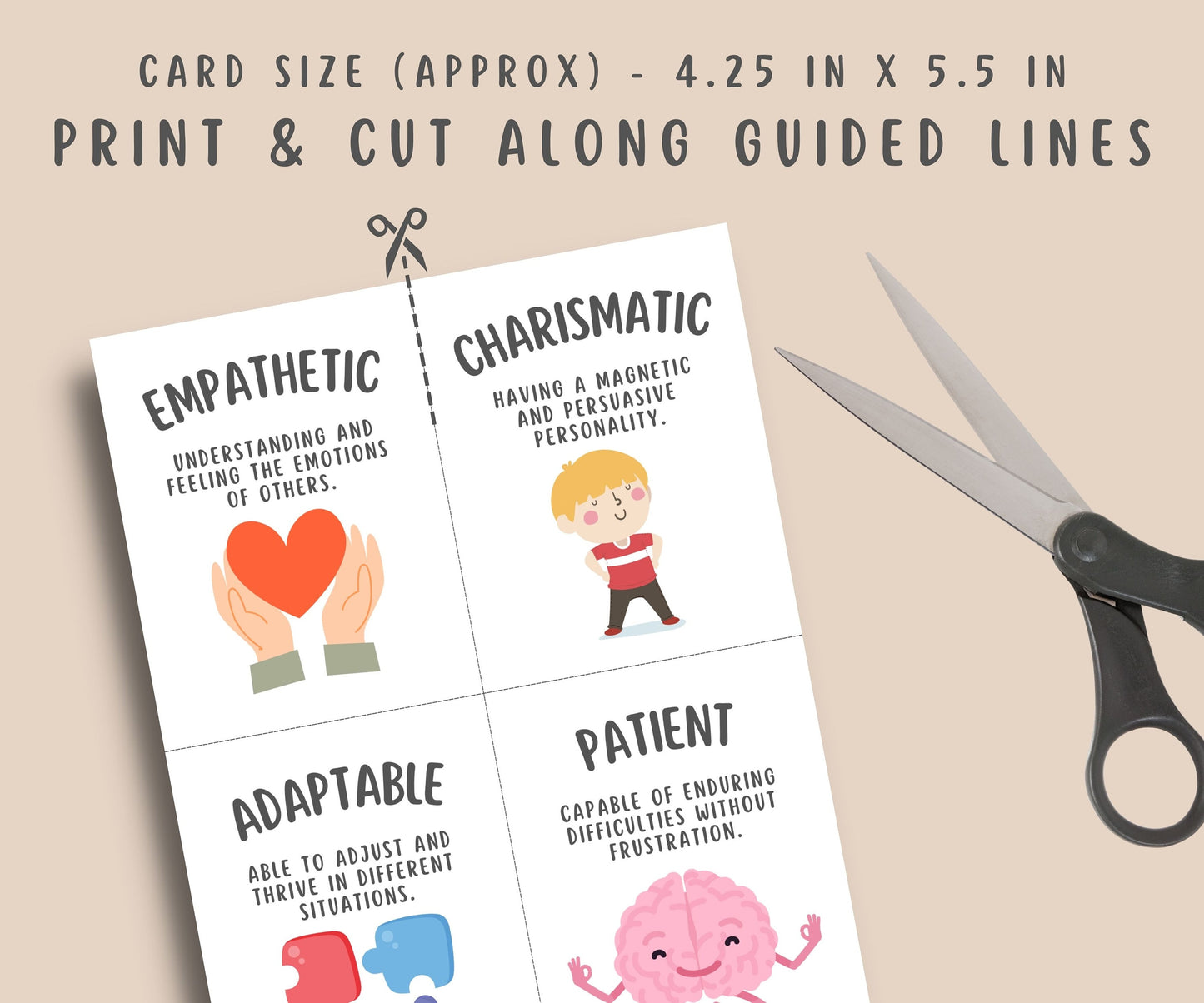 52 Strength Based Cards for Self-Esteem