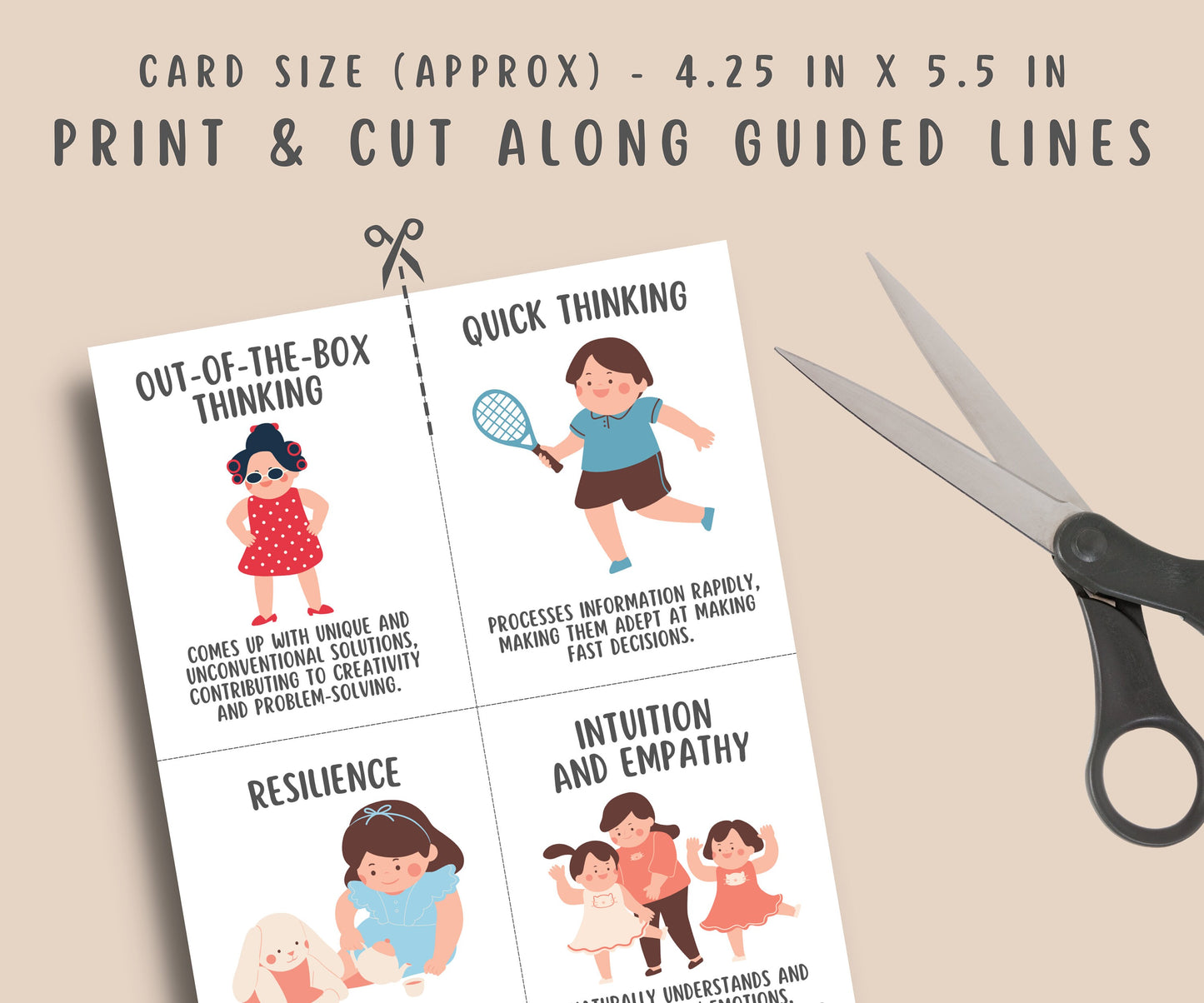 52 ADHD Superpower Strength & Coping Skill Cards