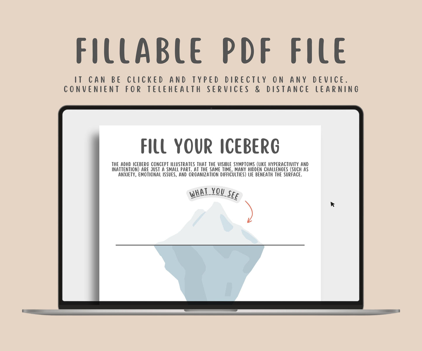 ADHD Iceberg Worksheets (set of 2)