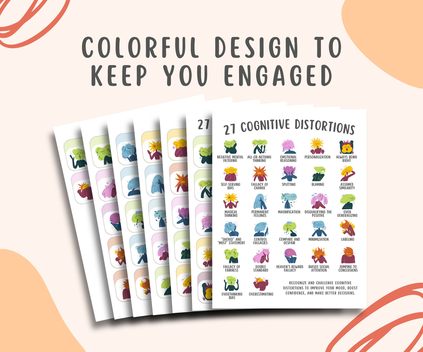 Cognitive Distortion Poster Bundle (7 Pages)