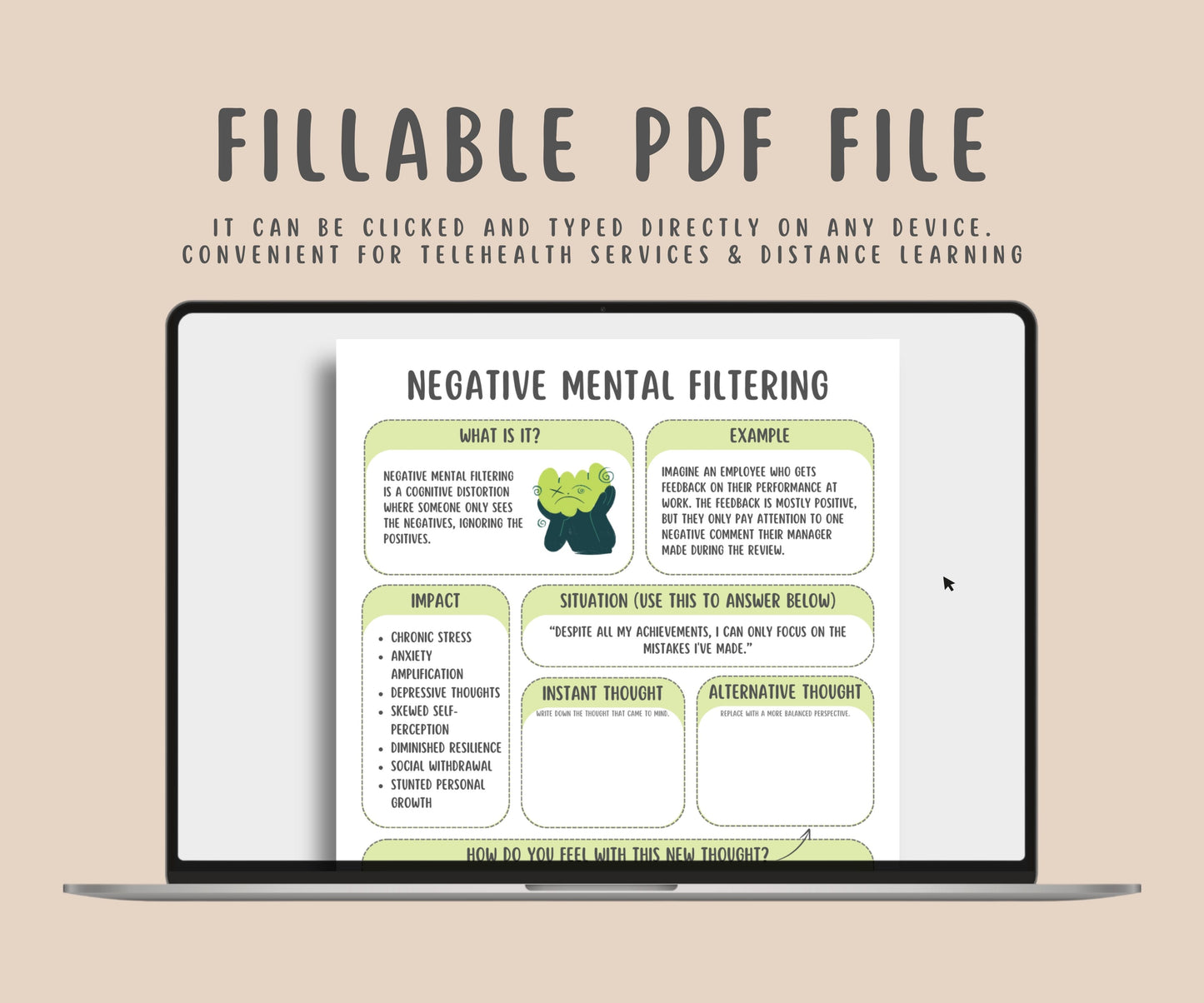 27 Cognitive Distortion Worksheets + Cheatsheet