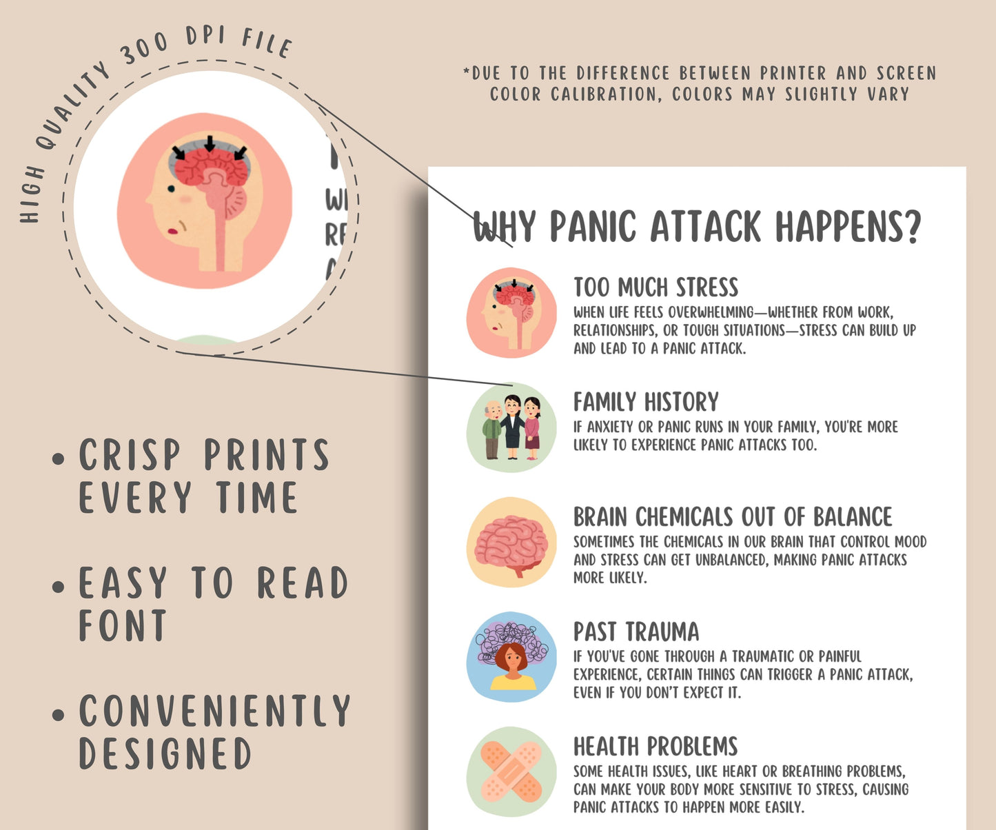 Understanding Panic Attack Worksheets (15 Pages)