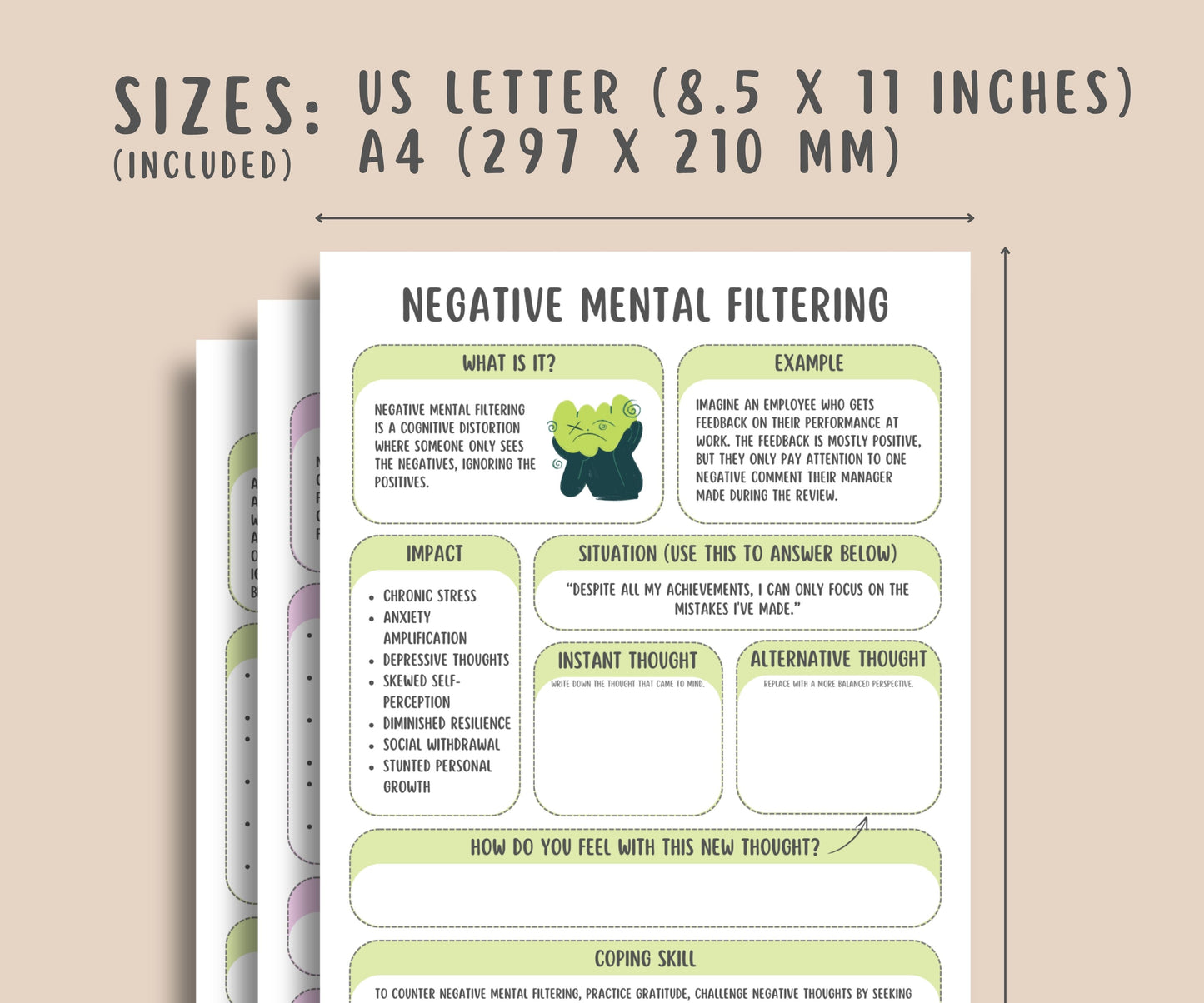 27 Cognitive Distortion Worksheets + Cheatsheet