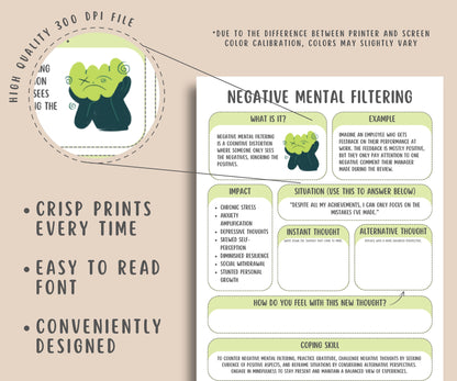 27 Cognitive Distortion Worksheets + Cheatsheet