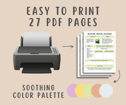 27 Cognitive Distortion Worksheets + Cheatsheet