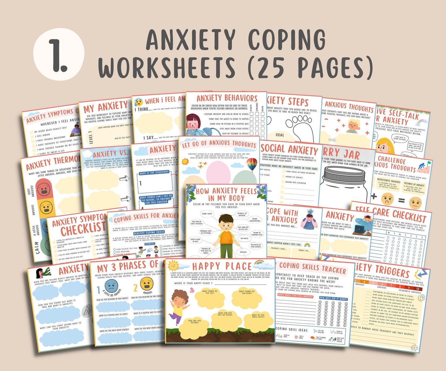 Anxiety Calming Bundle For Kids & Teens (190+Items)