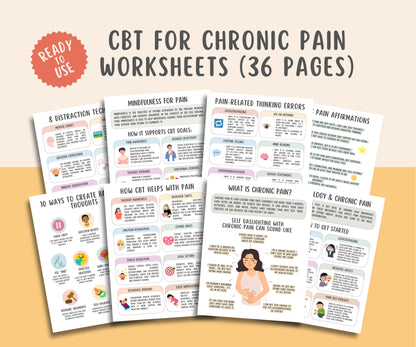 CBT for Chronic Pain Worksheets (36 Pages)