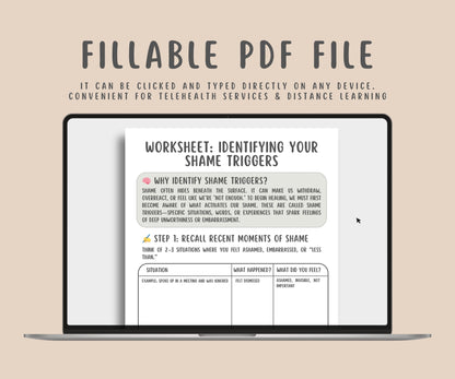 Guilt and Shame Worksheets (26 Pages)