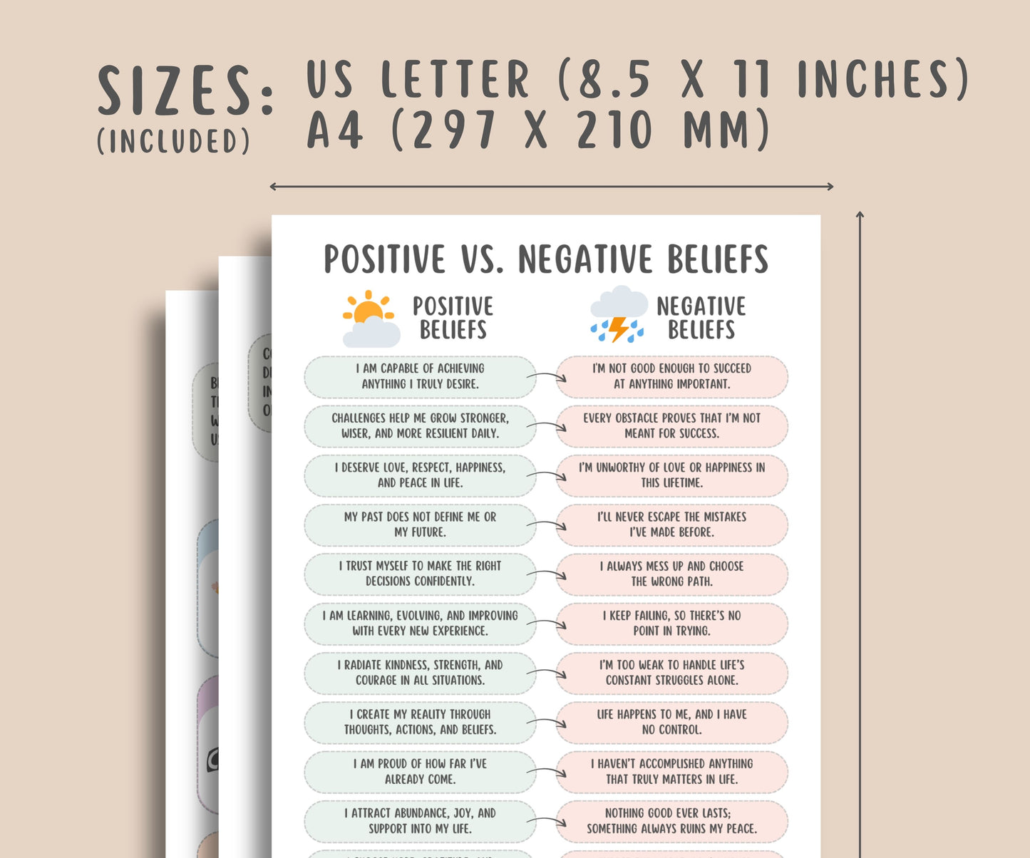 Core Values and Beliefs Worksheets (16 Pages)