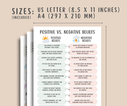 Core Values and Beliefs Worksheets (16 Pages)