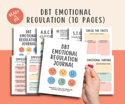 DBT Emotional Regulation Worksheets (10 Pages)