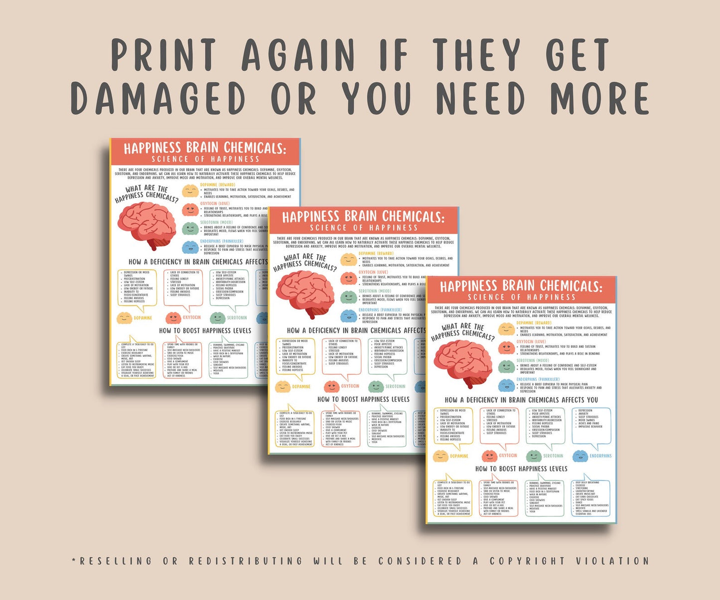 Happiness Brain Chemicals Handout