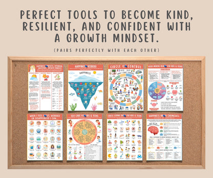 Mental Health Coping Skills Printable Bundle for Kids & Teens