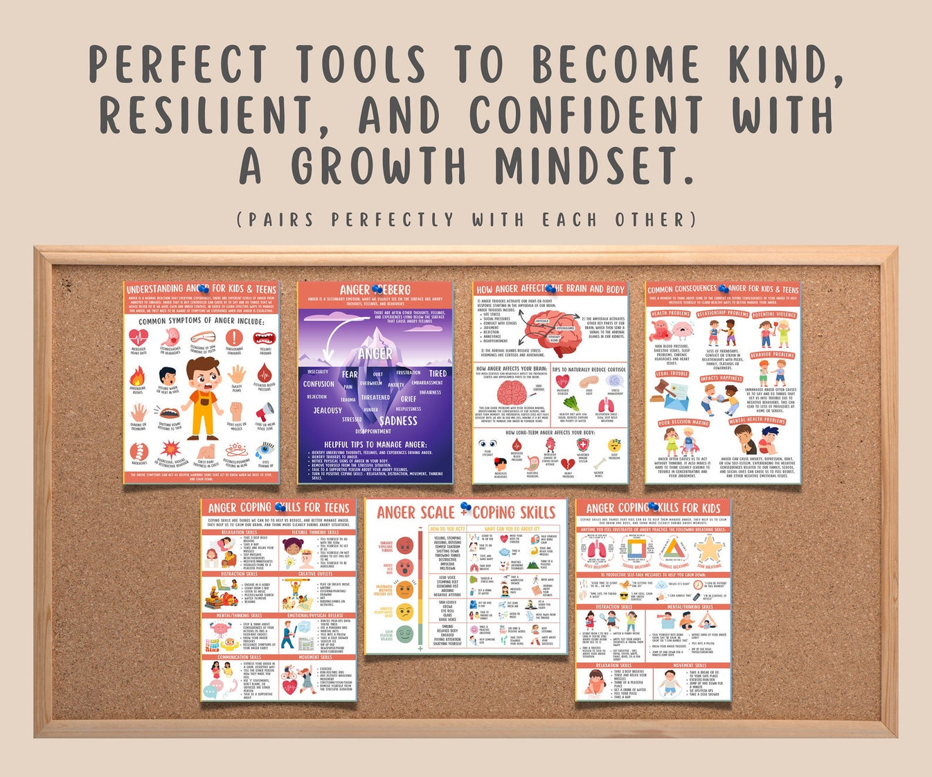 Anger Management Coping Skills for Kids Teens 7 Pages – MindSpace