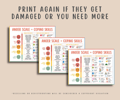 Anger Scale + Coping Skills For Kids & Teens