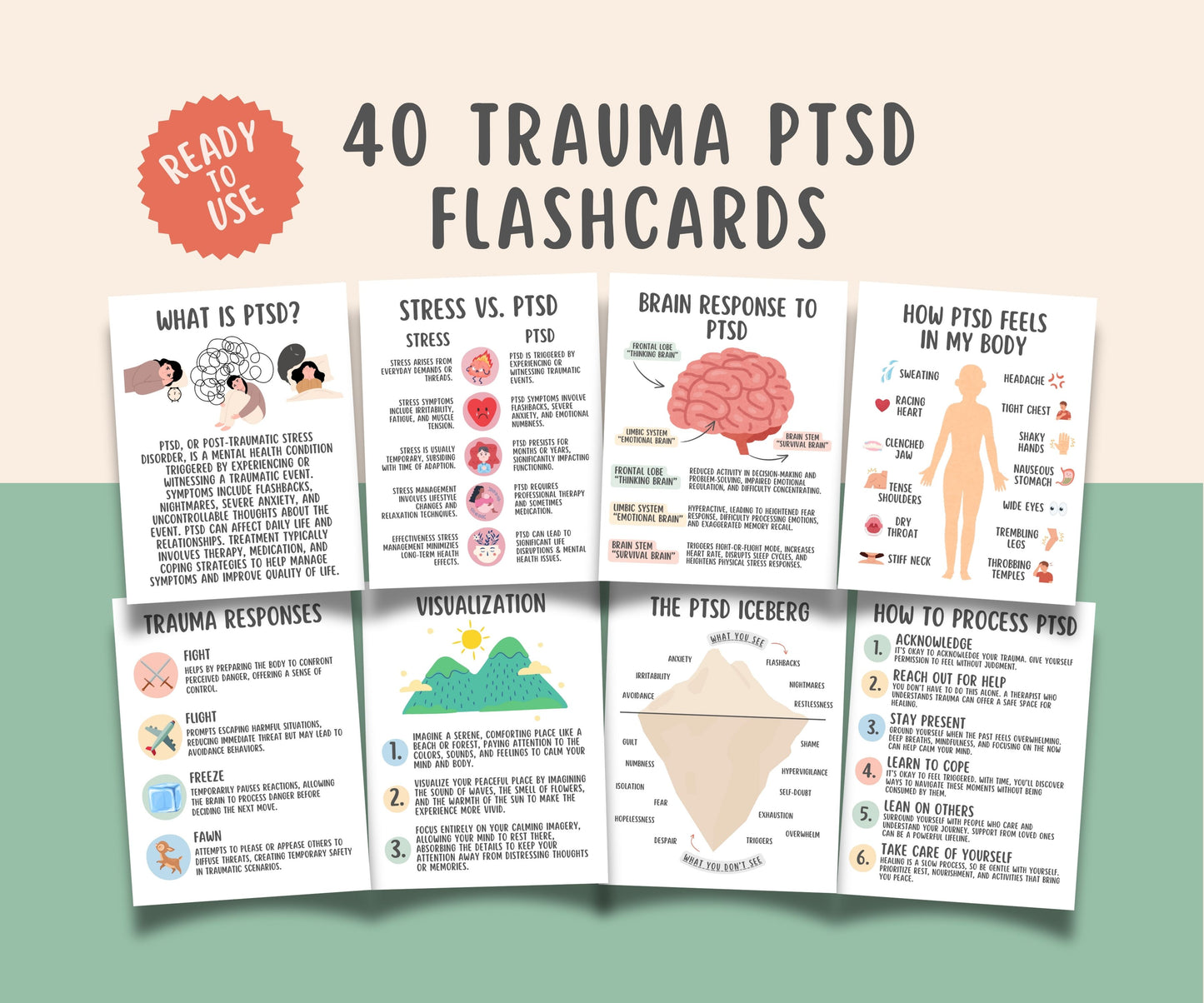 40 PTSD Coping Flashcards