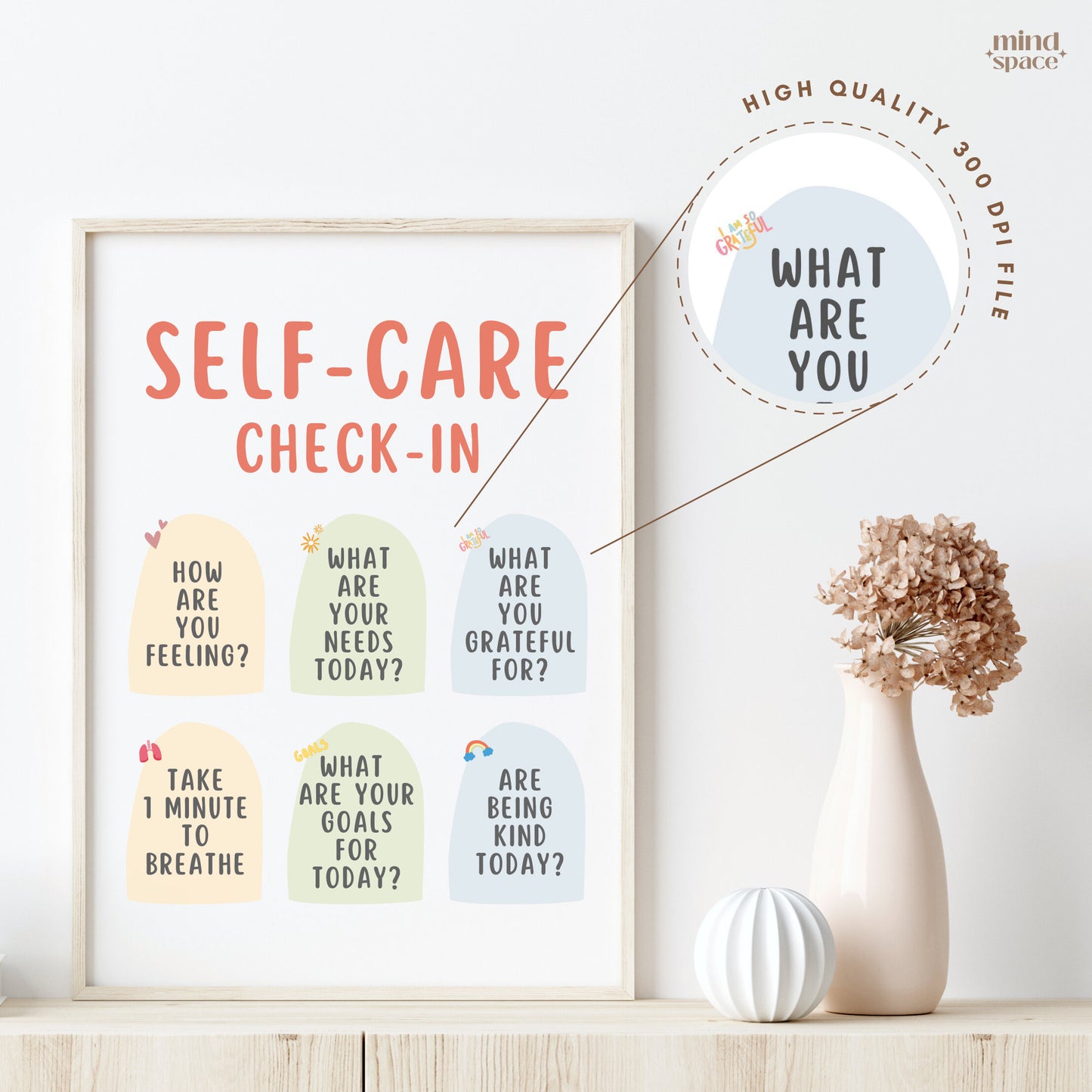 Self Care Check-In Poster