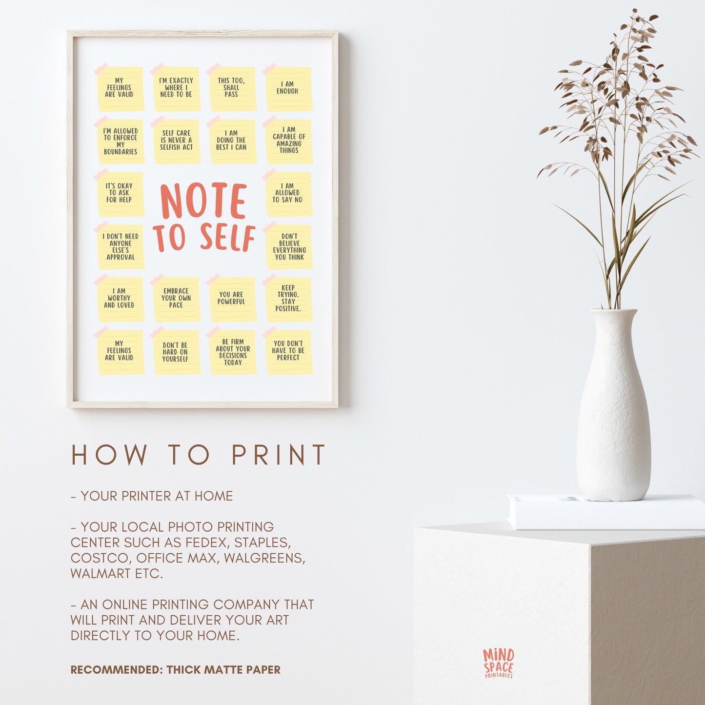 Note To Self Poster