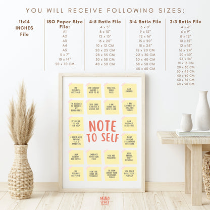 Note To Self Poster