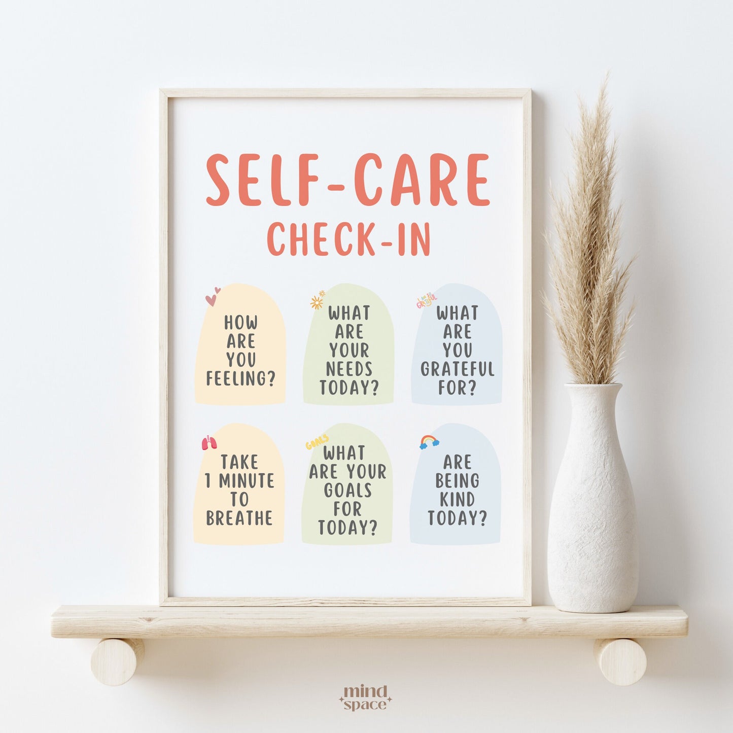 Self Care Check-In Poster