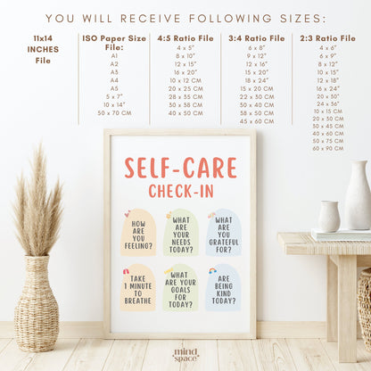 Self Care Check-In Poster