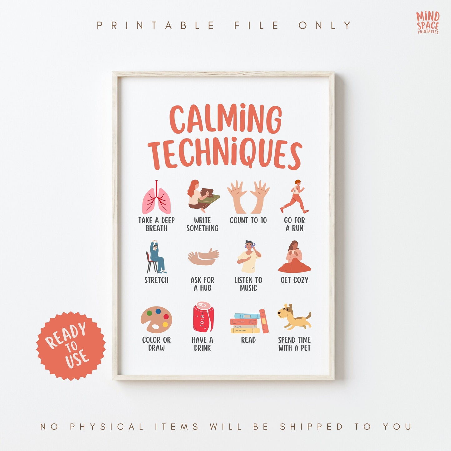 Calming Techniques Poster