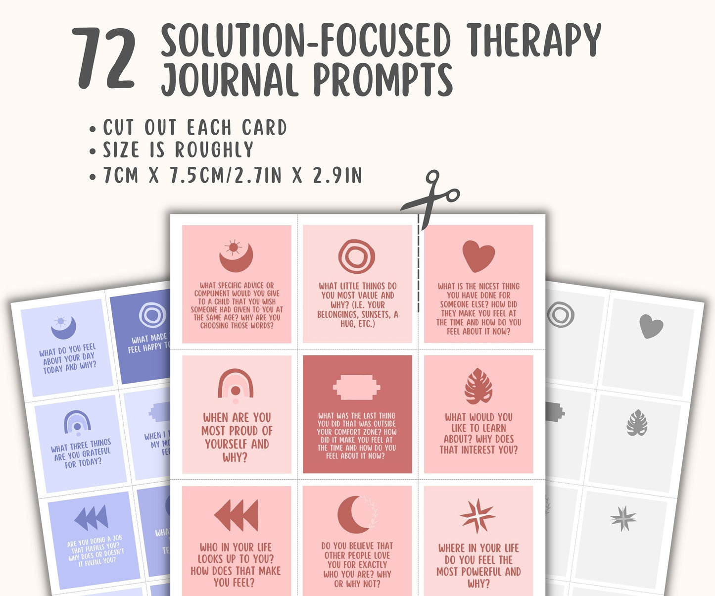 Solution Focused Therapy Journal Prompts