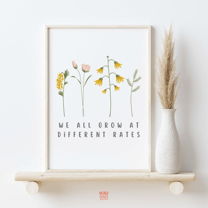 We All Grow At Different Rates