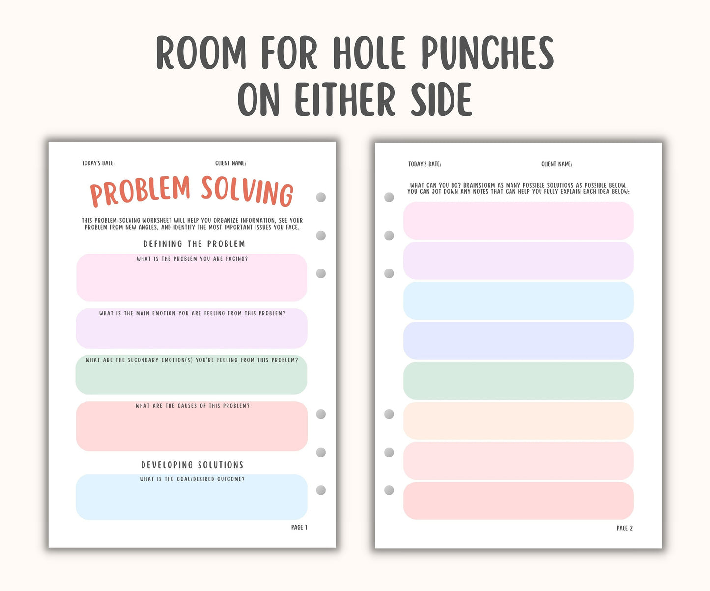 Problem Solving Worksheet