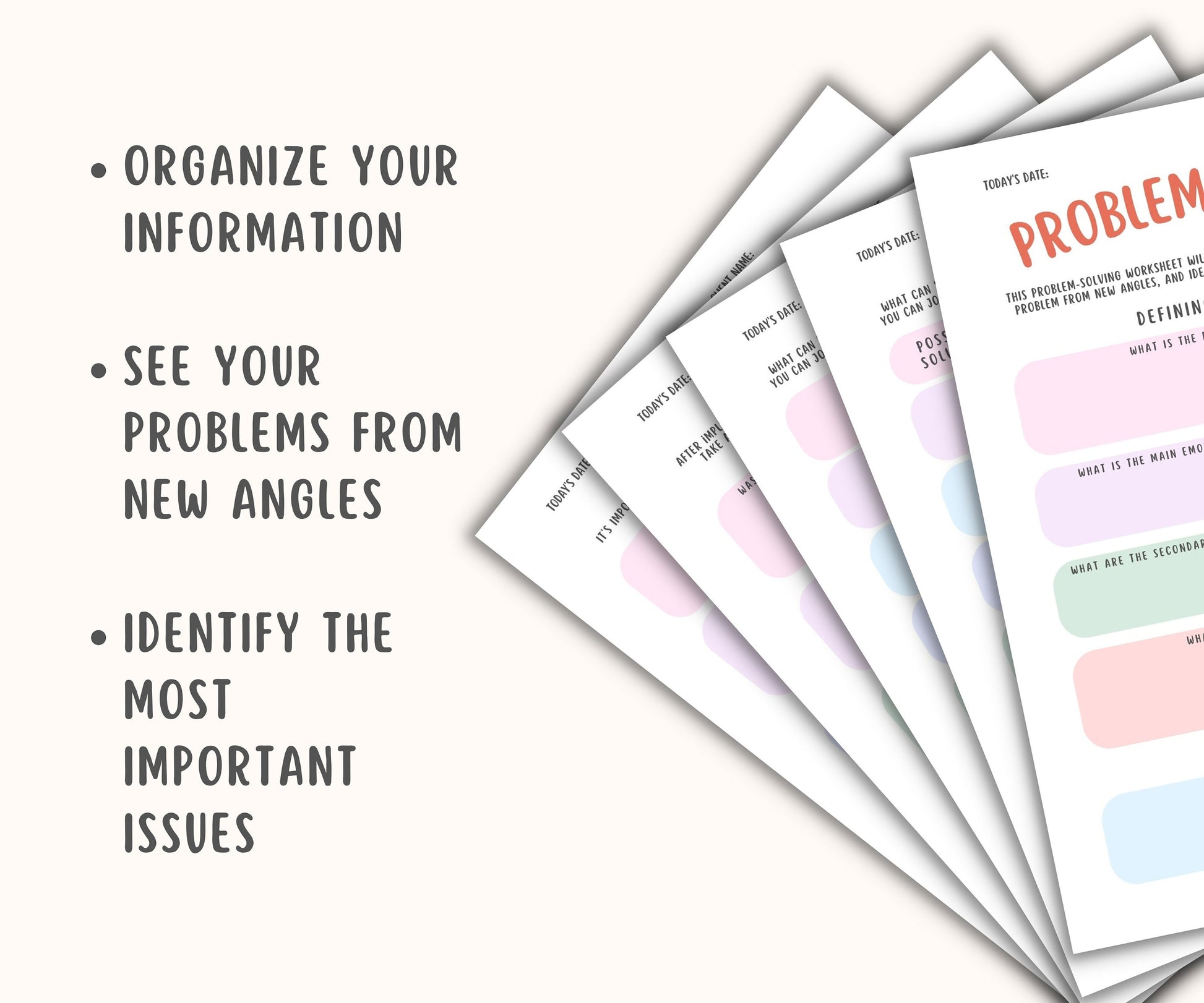 Problem Solving Worksheet – MindSpacePrintables