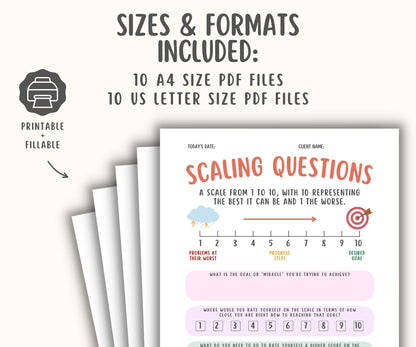 Solution Focused Therapy Worksheets