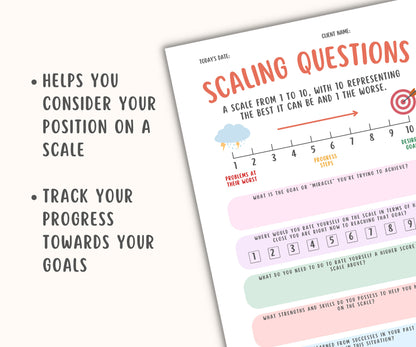 Scaling Questions Worksheet