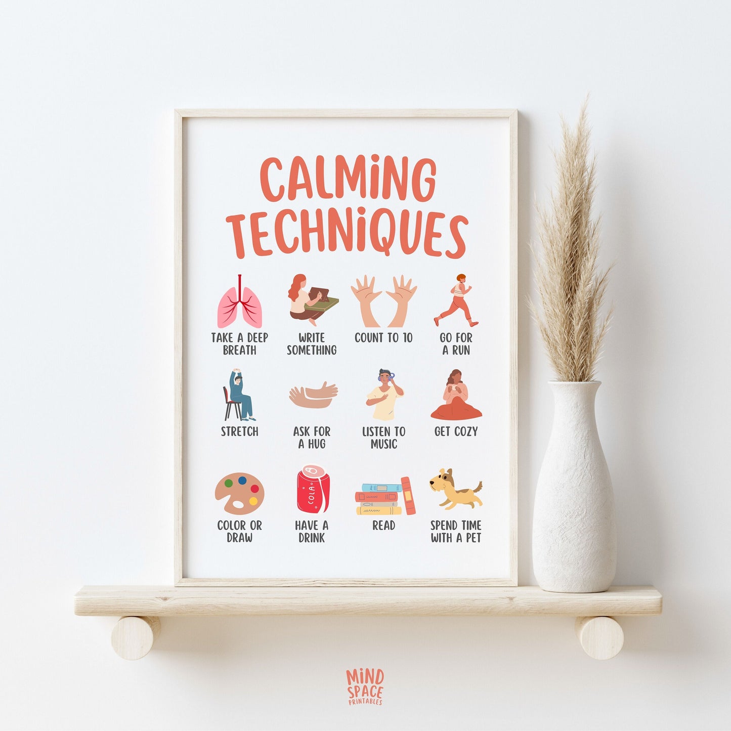 Calming Techniques Poster