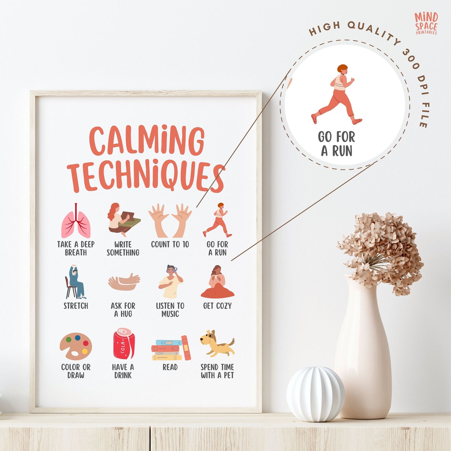 Calming Techniques Poster