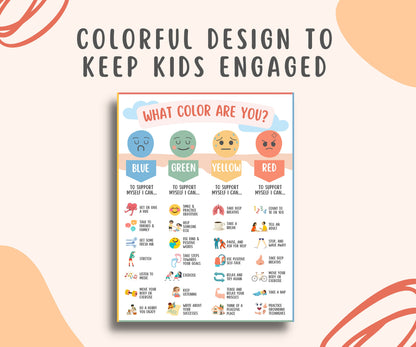 28 Coping Skills Poster for Kids & Teens