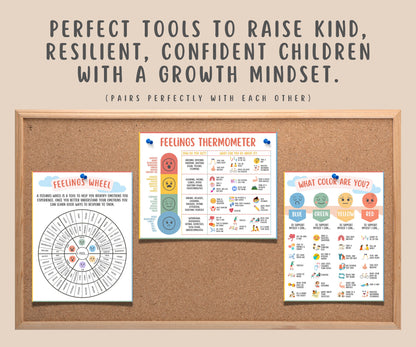 Coloring Feelings wheel printable for kids & teens