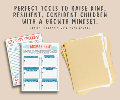Anxiety Preparation Worksheet For Kids & Teens