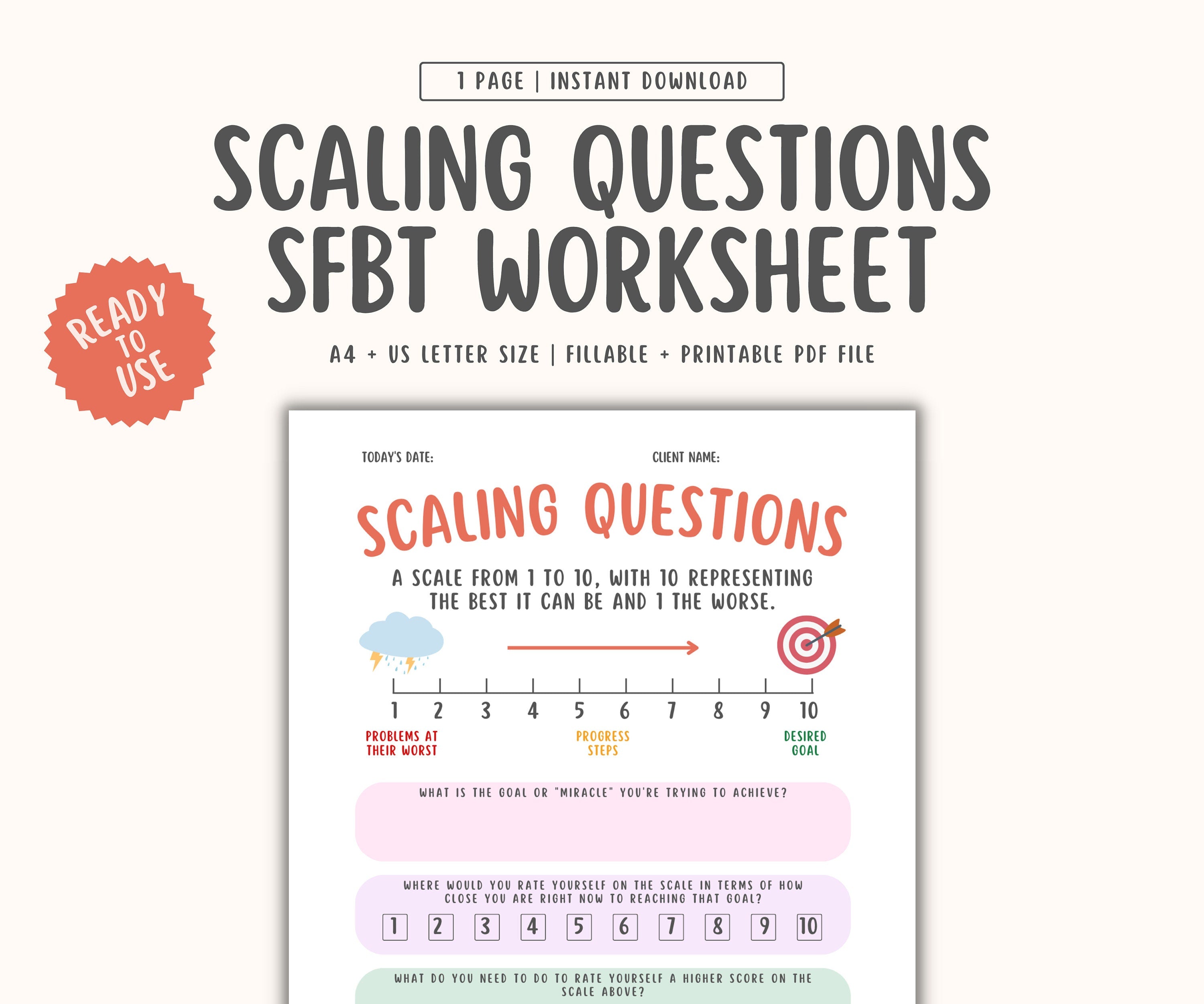 Scaling Questions Worksheet – MindSpace