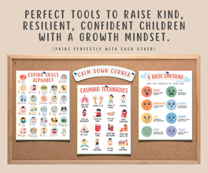 16 Calming Techniques Chart for Kids & Teens
