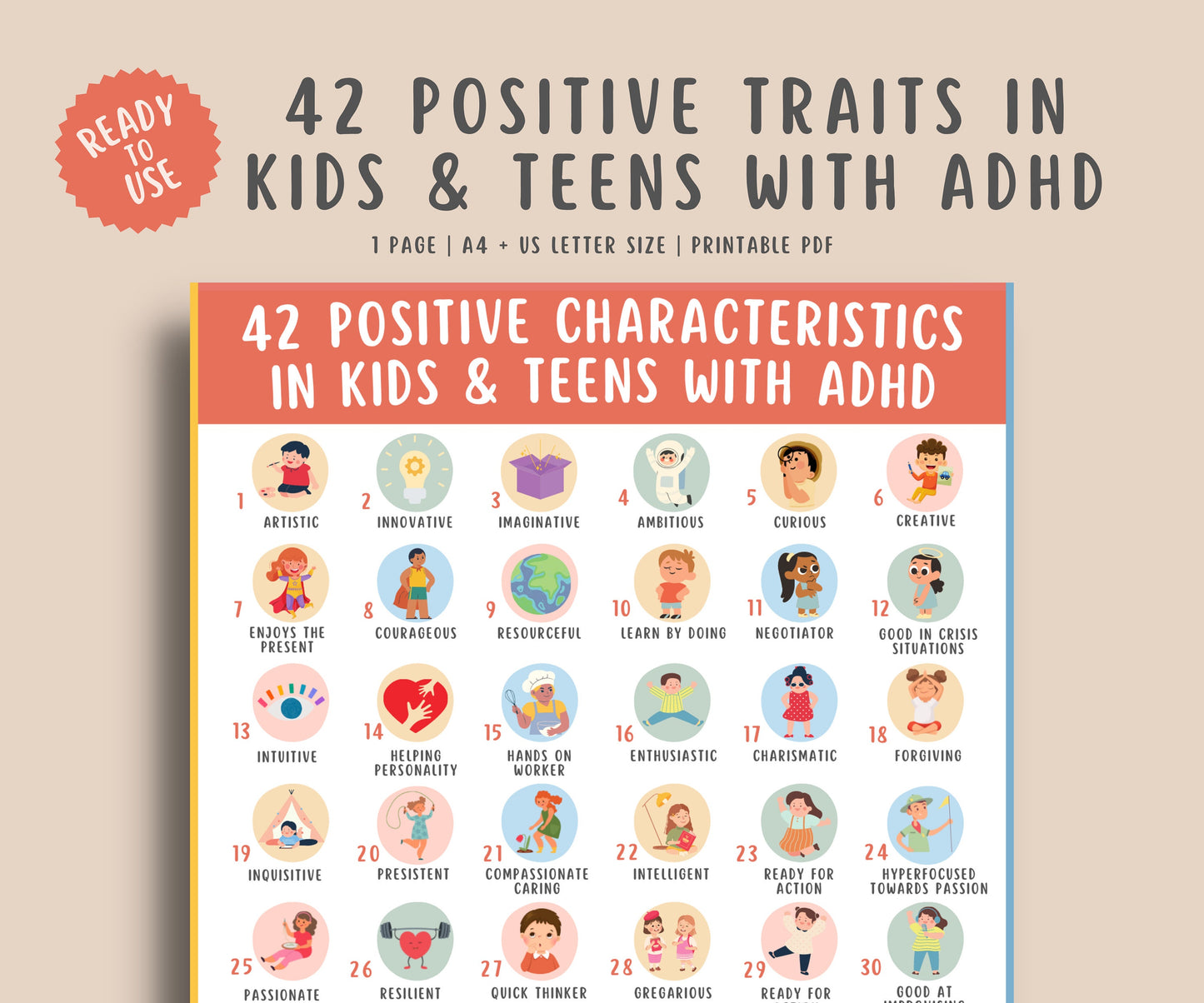 42 ADHD Positive Characteristics in Kids & Teens