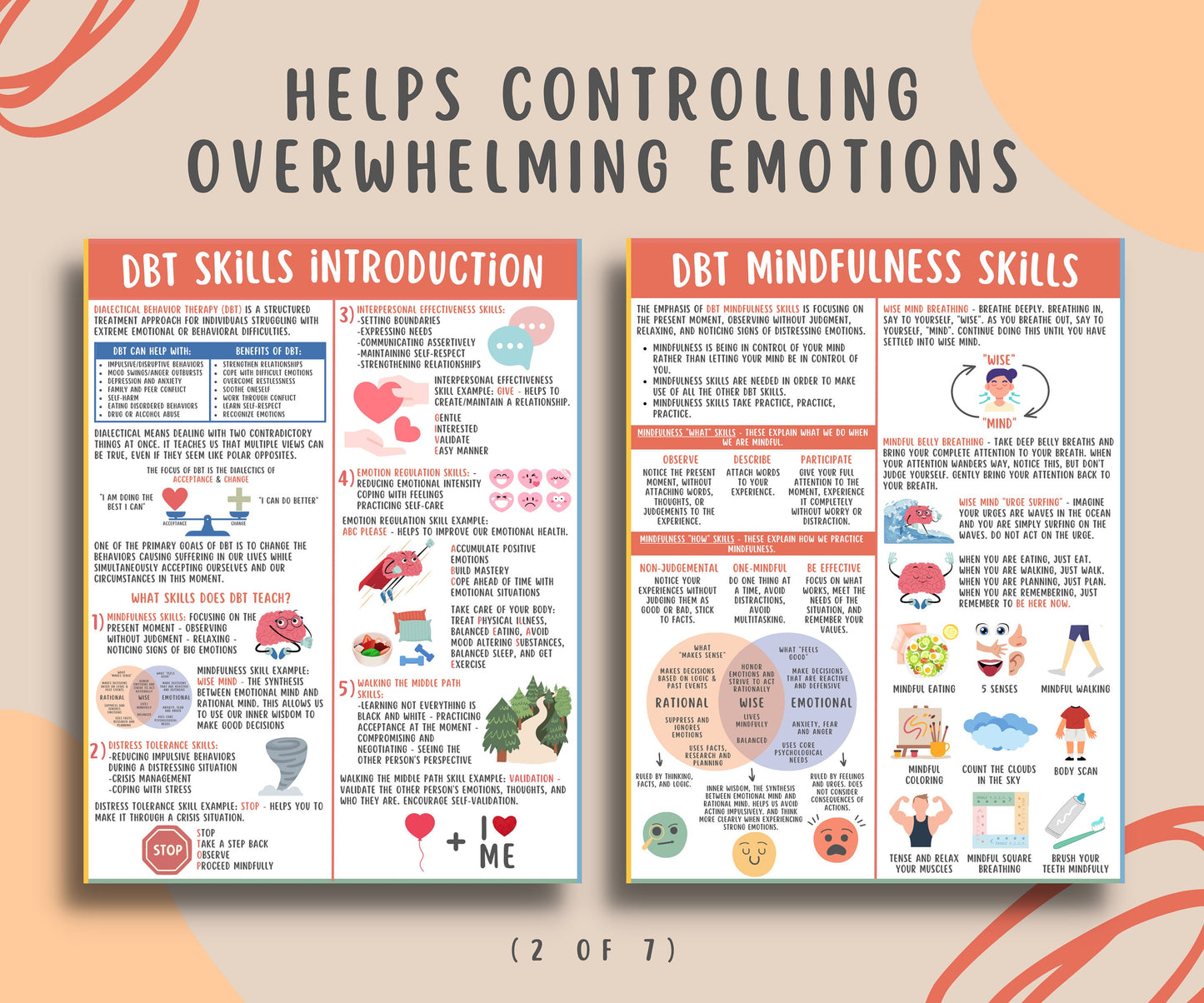 DBT Coping Skills Bundle Teens & Adults