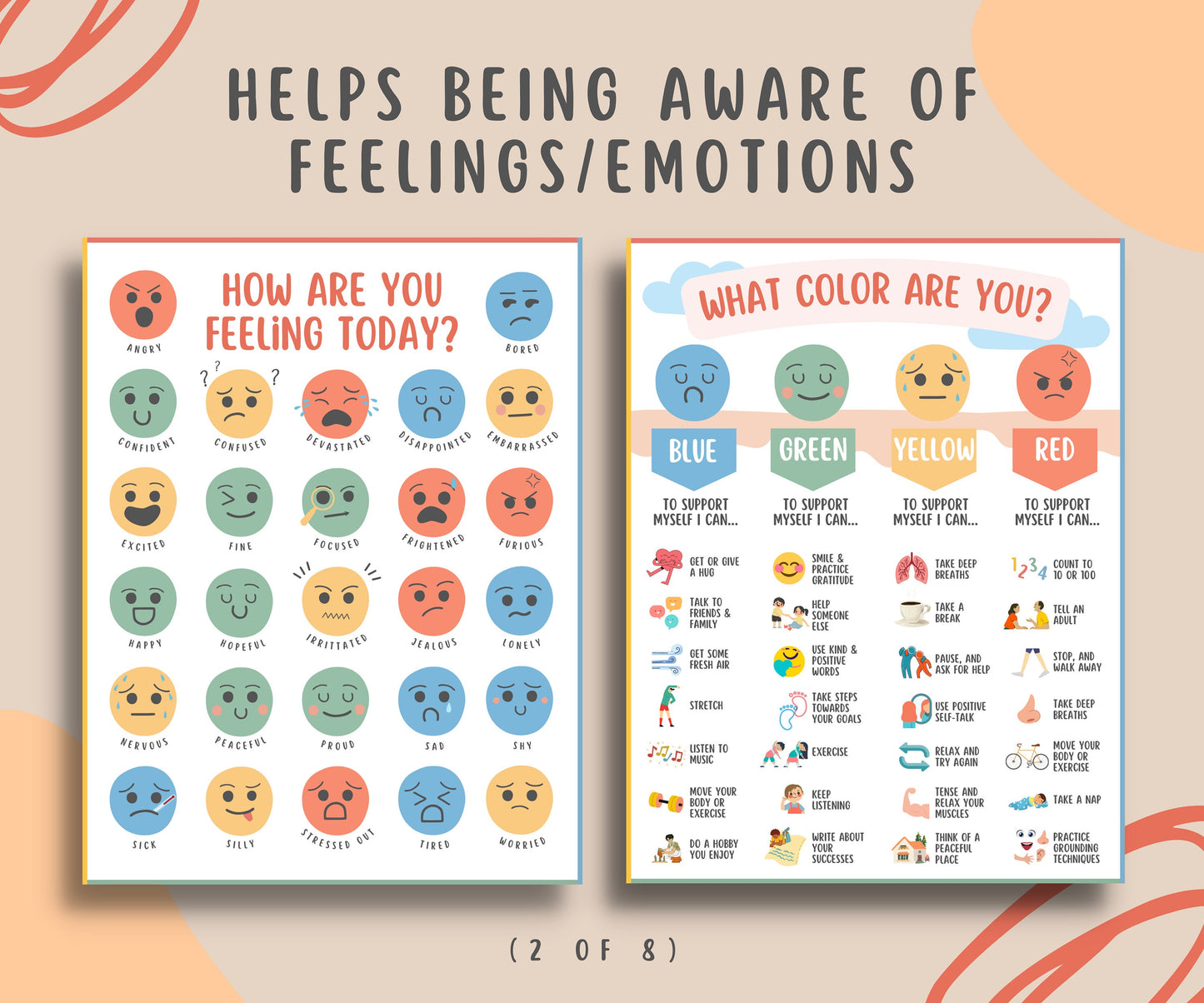 Feelings & Emotions Coping Skills Bundle