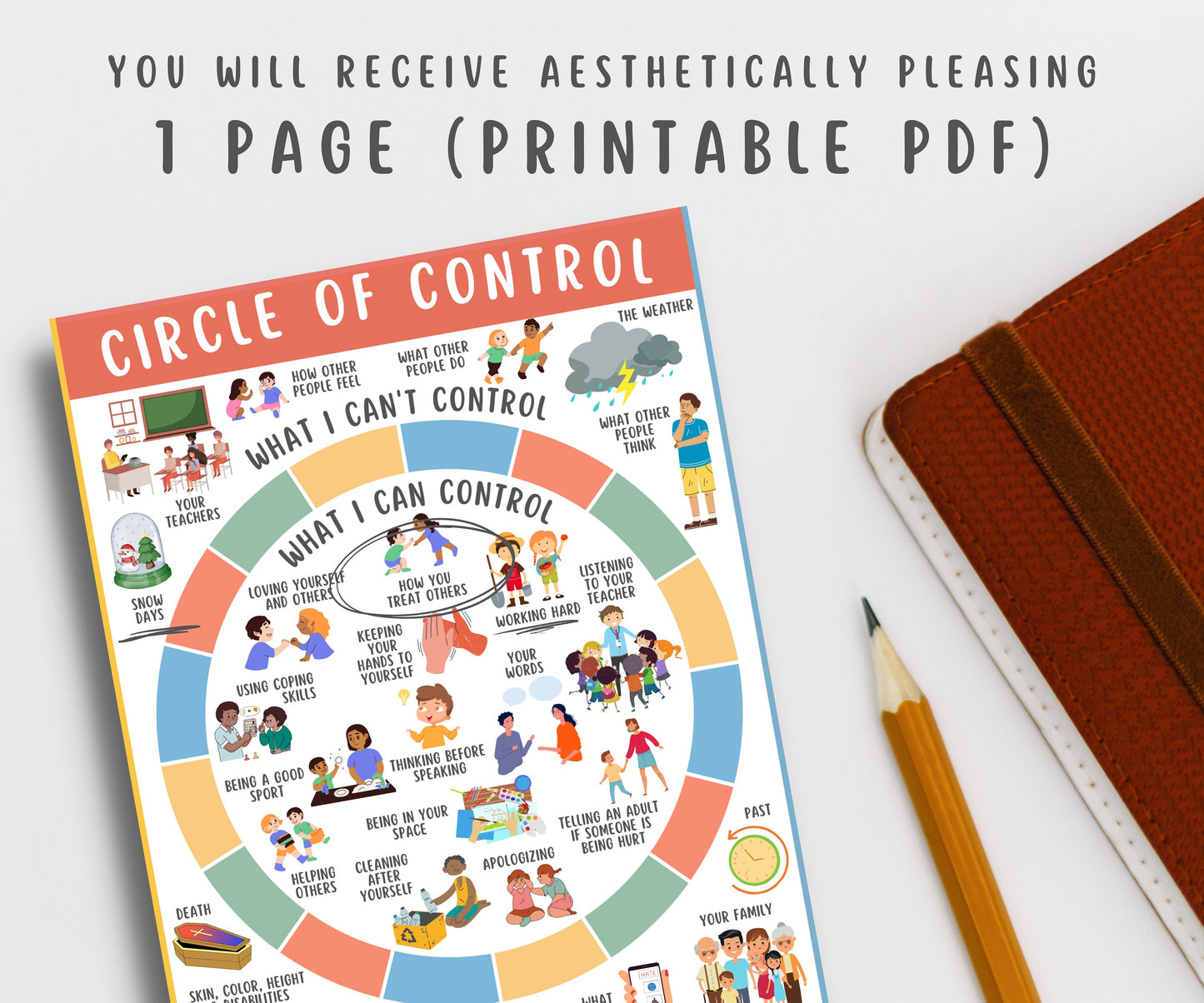 Circle of Control for Kids & Teens Handout