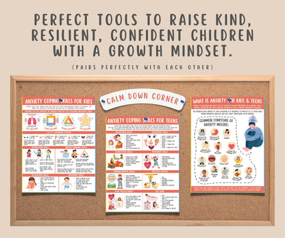 Anxiety Coping Skills Print for Teens