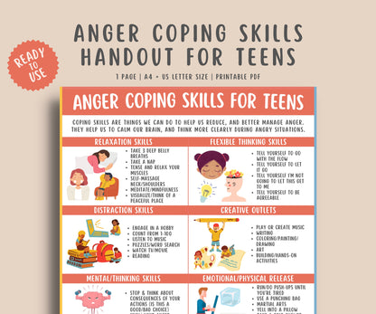 Anger Coping Skills for Kids & Teens