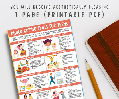 Anger Coping Skills for Kids & Teens